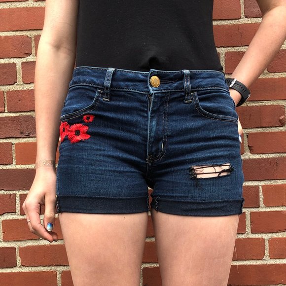 American Eagle Outfitters Pants - Hand-stitched Re-Done American Eagle Poppy Shorts